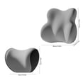 thumbnail image 3 of Car Headrest Lumbar Cushion Set | Ergonomic Neck & Back Support | Foam & Elastic Sponge | Multiple Colors | 39x34x5cm | Suitable for Driving & Travel, 3 of 6