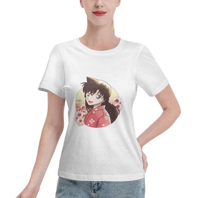 Women's Basic Short Sleeve T-Shirt Detective Conan Moriland