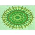 thumbnail image 1 of Ahgly Company Tapis Rectangulaire d'Intérieur Lavable en Machine Vert Jade, 6 Pieds x 9 Pieds, 1 of 7