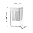 thumbnail image 3 of JilgTeok 1 Packs 304 Stainless Steel Yogurt Cheese Strainer Filter with Transparent Lid for Labneh Greek Yogurt Whey Separation Durable Food Safe Mesh Screen, 3 of 6