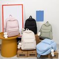thumbnail image 3 of Kcodviy Japanese Simple Backpack 2025 Backpack Purse New Korean Versatile Middle Womens Travel Backpack School Student School Bag Beach Chairs with Backpack Straps Large Capacity Travel Bag, 3 of 5
