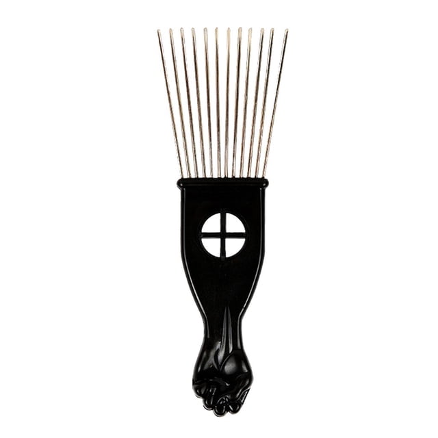 lionlar Afro Pick, Metal Hair Pick Comb, Detangle Braid Hair Styling Comb, Fist Hair A