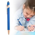 thumbnail image 2 of ZTTD 1 Pcs Ballpoint Pens, Fine Point Smooth Writing Pens, Soft Touch Pens For Writing Journaling Taking Notes Office Home (Blue), 2 of 9