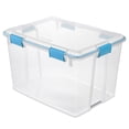 thumbnail image 1 of Sterilite 76 Liter Gasket Box, Weather-Resistant Large Clear Storage Bin with Latch Lid, Blue, 1 of 8
