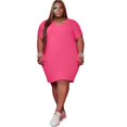 thumbnail image 1 of Robe T-Shirt Classique de Mode pour Femmes Grande Taille, 1 of 7