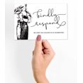 thumbnail image 2 of Inkdotpot 50 Blank RSVP Postcards Floral Script Style Print 4"X6" Response Cards,RSVP Reply Card For Wedding,Bridal Shower,Baby Shower, 2 of 5