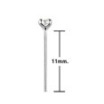 thumbnail image 2 of 20PCS Nose Studs Rings 22G Sterling Silver Crystal CZ bendable Nose Bone Stud Nose Ring Piercing, 2 of 4