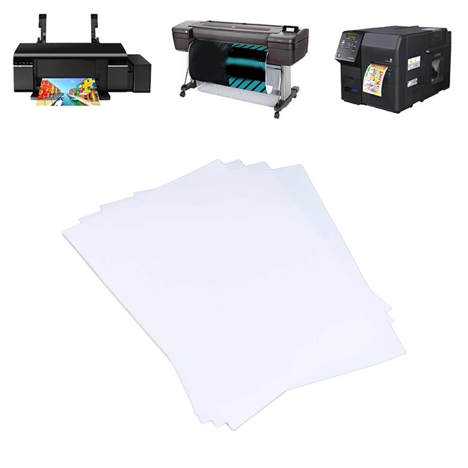 Sticker Printer Paper, Clear Vivid Printing 20 Sheets Holographic Sticker Paper Convenient  for Inkjet Printer