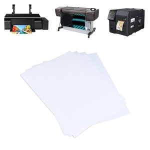 Sticker papier d'impression, l'impression vive claire 20 Feuilles Sticker Holographique Paper Pratique pour imprimante jet d'encre