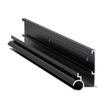 RecPro Auvent de VR avec Gouttière / Longueur 92 Pouces / Aluminium / Fabriqué aux É.-U. (10 Pcs de Garniture, Noir)