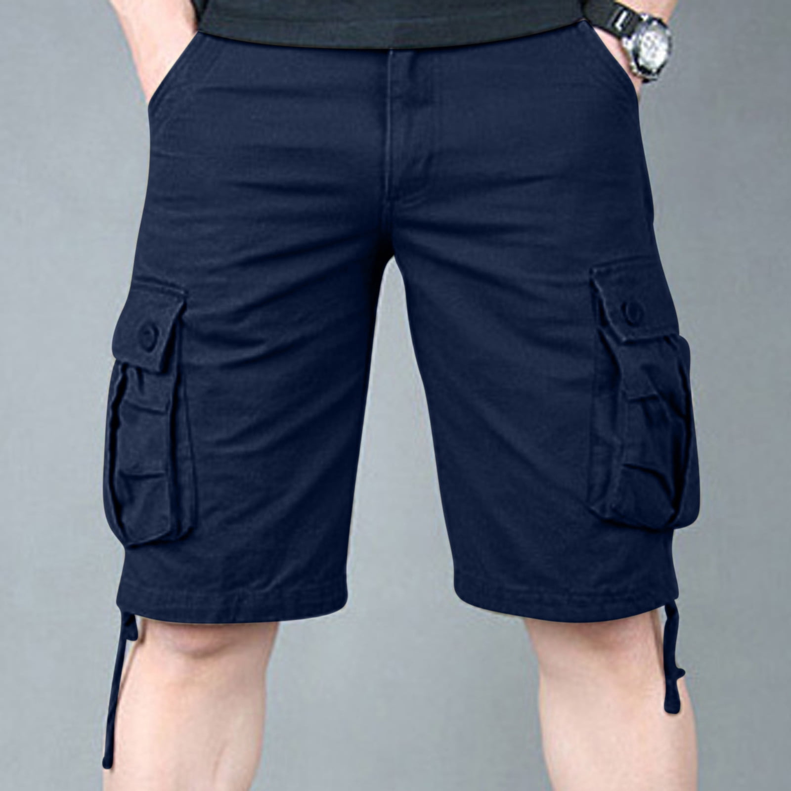 NaWent Men's Shorts Clearance Men's Plus Size Cargo Shorts Multi