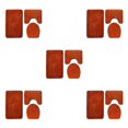 thumbnail image 1 of Decodeary 3pcs/set Absorbent Bath Rug Set Bathroom Dry And Fresh Easy To Install Anti-slip Polyester Non-Slip Chenille Bath Rug PJ210611-B005 5Set, 1 of 6