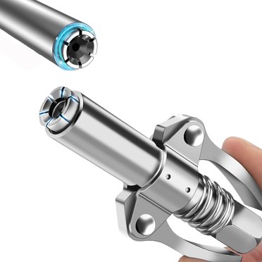 Coupleur de Pistolet à Graisse, Double Poignées à Dégagement Rapide avec 6 Mâchoires Épaissies, Raccords Haute Pression 12000 PSI, Compatible avec Tous les Pistolets à Graisse 1/8 NPT