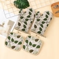 thumbnail image 3 of Heat Gloves for Cooking, Kitchen Microwave Thermal Insulation Gloves Thickened Plaid and Heat Protective Gloves Baking Cotton and Linen Oven Gloves Kitchen Gloves for Cooking, 3 of 6