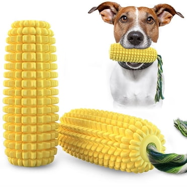 LSLJS Produits pour Chiots pour Chiens, Jouets pour Chiens pour Mâcheurs Agressifs, Jouet de Traction pour Chien Super Résistant aux Morsures en Forme de Maïs avec Ventouse Jouets pour Chiots Chiens