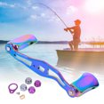 thumbnail image 3 of 34.5g 89mm Colorful Fishing Baitcasting Wheel, Power Knob Reel, for Fishing Tackle Handle Reel Replacement Sea/Fresh Fishing Fishing Lover Colorful Set,Colorful Handle Reel, 3 of 7