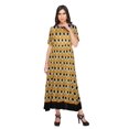 thumbnail image 4 of Moomaya Robe Plissée Imprimée Tunique à Manches au Coude Tenue d'Été Kurti pour Femmes, 4 of 5