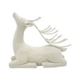 thumbnail image 1 of Holiday Time Wow Flocked Sitting Reindeer, 1 of 5