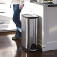 thumbnail image 4 of Simplehuman 12 Gal / 45 Liter Butterfly Step Trash Can Fingerprint-Proof Stainless Steel, 4 of 5