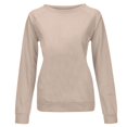 thumbnail image 4 of SNKSDGM Chandail pour Femmes Chandail Court Court pour Femmes Chandails pour Femmes Quotidien Maison Extérieur Entraînement Manches Longues T-Shirt Col Rond Haut Chandail Imprimé Blouse de Rue Mode Urbaine TTG, 4 of 5