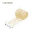 thumbnail image 2 of Uxcell 3.14 inch Wide 10 Yard Lace Ribbon Floral Pattern Cream White Embroidered Lace Trim for Sewing Making, Gift Wrapping, 2 of 5