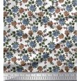 thumbnail image 1 of Soimoi Rayon Fabric Leaves & Floral Block Fabric Prints by Yard 42 Inch Wide, 1 of 3