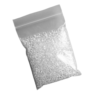 KLKCMS thermoplastic Beads Melting Plastic Pellets Lightweight Moldable Plastic Clay Polymorph Plastic Pellets for Cosplay Halloween Clear 50g