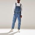 thumbnail image 3 of XZNGL Mens Pocket Jeans Overall Jumpsuit Streetwear Overall Suspender Pants, 3 of 9