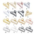 thumbnail image 2 of Pince à Griffes Style Simple Poignée Portable Alliage Robuste Accessoires de Décoration Géométrique Barrettes pour Femmes KC Or/arc, 2 of 6