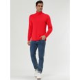 thumbnail image 4 of INSPIRE CHIC Men's Pullover Turtle Neck Long Sleeves Stretchy Slim Fit Tops, 4 of 7