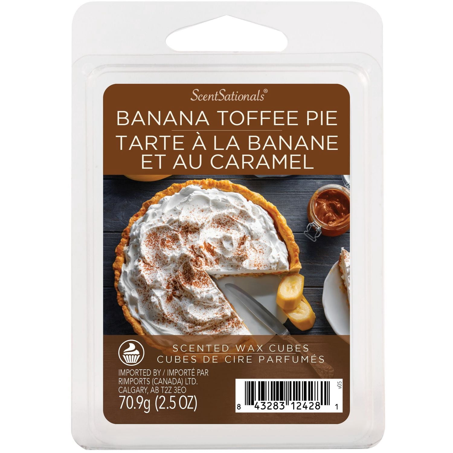ScentSationals Scented Wax Cubes - Banana Toffee Pie