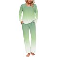 thumbnail image 3 of Sentmoon 2 Pcs Robes pour Femmes Vêtements de Nuit Col Rond Robe de Nuit pour Femmes Douce Confortable Décontractée Ensemble de Pyjama à Dégradé de Couleurs pour Femmes avec Poches pour Séjours à l'Hôtel Vert Menthe TTTG, 3 of 7