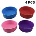 thumbnail image 1 of Moule à Gâteau en Silicone Moule à Gâteau Rond 4 Pcs Moules à Gâteau Ronds en Silicone Moule à Gâteau en Silicone Moule à Gâteau 6 Pouces, 4 Pouces, Moule Antiadhésif,, 1 of 5