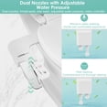 thumbnail image 3 of LIVINGbasics Ultra-Slim Toilet Bidet Attachment, Dual Nozzle Cold Water Non-Electric Design with Adjustable Pressure Control, Easy Installation, 3 of 6