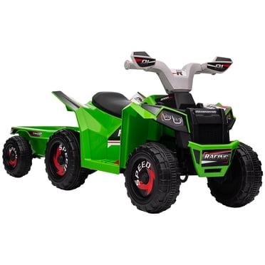 Aosom 6V Kids ATV Quad, Battery Powered Electric Vehicle for Kids - Green