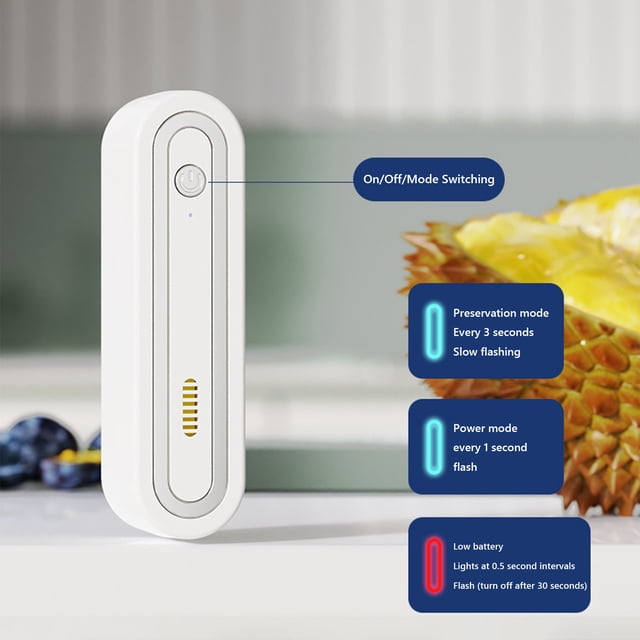 TopLLC Household Deodorizer Car Mounted Disinfection Refrigerator Deodorizer Refrigerator Purifier