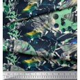 thumbnail image 3 of Soimoi Silk Fabric Animals & Texture Print Fabric by The Yard 42 Inch Wide, 3 of 3