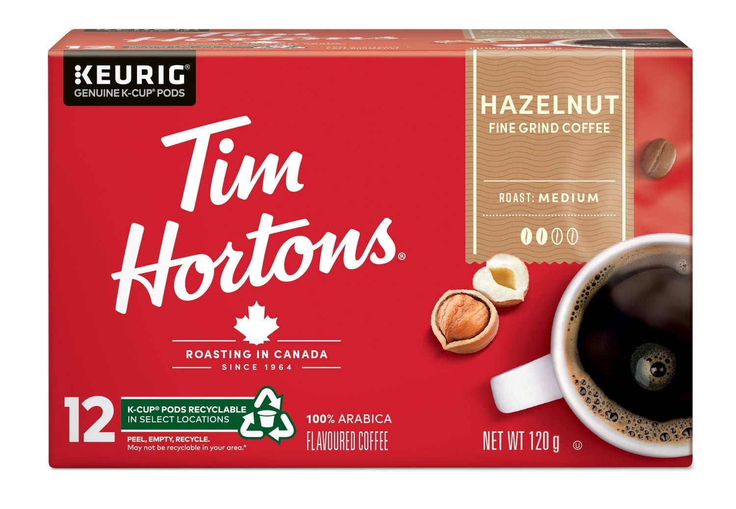 Tim Hortons Hazelnut Light Medium Roast Coffee