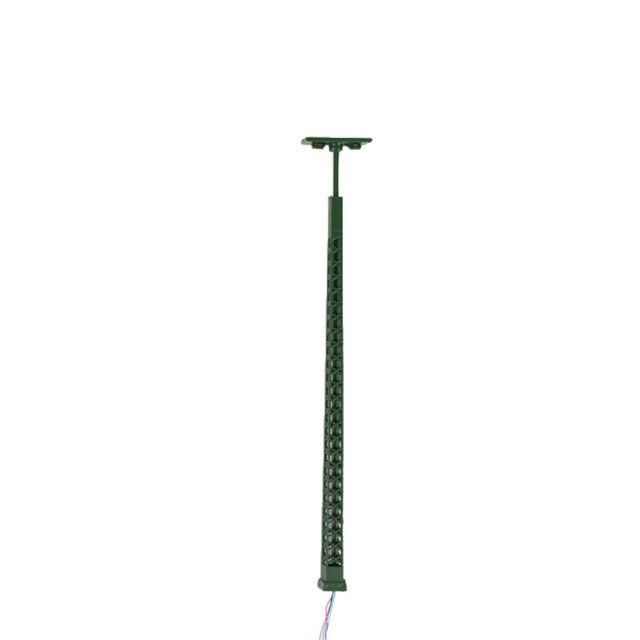 Model Railway Lights Accessories Scenery Scale 1:87 Track Light Yards Landscape Decorations Outdoor LED Metal Lamppost Green(White Light)