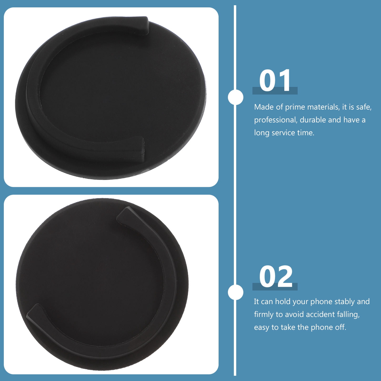 HONITANO Cell Phone Holder Car Cellphone Mount Holder Black 1Set for Safe Navigation