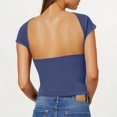 thumbnail image 4 of BLCHUNen Camisoles pour Femmes Tendance Sans Manches Extensibles à Enfiler Col Ras du Cou Coupe Ajustée Décontractées Extérieur Relax Mode Hauts d'Été, 4 of 7
