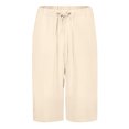 thumbnail image 4 of AherBiu Womens Shorts Casual High Waisted Drawstring Relaxed Fitted Short Summer Knee Length Shorts, 4 of 4