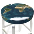 thumbnail image 3 of Easygdp World Map Print Easy To Install Bar Stool Covers&Stool Covers Round&Elastic Stool Cover, Barstool Covers,Washable&Bottom With Elastic Edge-12 inch, 3 of 7