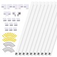 thumbnail image 1 of 10Pcs PVC Cord Duct Cable Cover Raceway Wall Cable Management Electric Cache Cable Channel Wire Cover Waterproof, 1 of 6