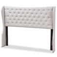 thumbnail image 1 of Baxton Studio Cadence Queen Winged Panel Headboard in Grayish Beige, 1 of 6