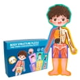 thumbnail image 4 of TIELUTT Modèle de Corps Humain pour Enfants Juniors Casse-Têtes Anatomie Humaine Casse-Tête Montessori Parties du Corps Casse-Tête Éducation Dissertation Éducation à Distance Libération Éducation Livres de Planche Brillants et Précoces Votre Éduc, 4 of 7
