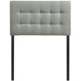 thumbnail image 2 of Emily Twin Upholstered Fabric Headboard - Gray, 2 of 4