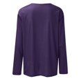 thumbnail image 5 of Timegard Womens Tops Long Sleeve Round Neck Solid Color Basic Tee Fall Casual Comfy Loose Tops Blouse, 5 of 5