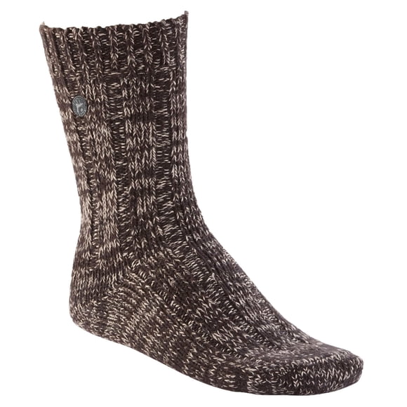 BIRKENSTOCK Chaussettes pour Hommes - Bas, Torsade en Coton, Fil mouliné en Coton Brun 39-41 (R.-U. 5,5-7,5)