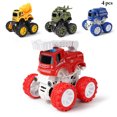 thumbnail image 2 of 4 Pcs Jouet de Voiture à Inertie Camion de Pompiers Interactif Rotatif Jouet Voiture à Rétrofriction pour Garçons, 2 of 10